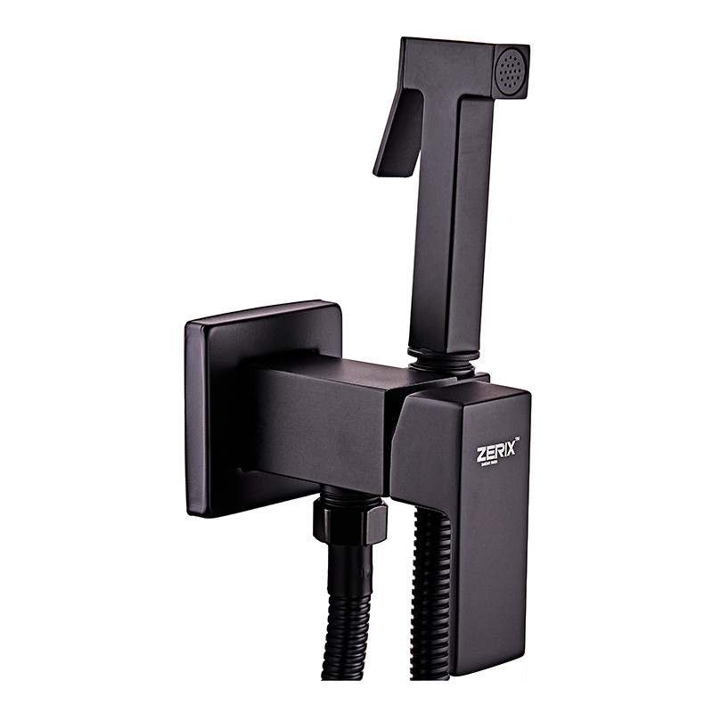 Смеситель для гигиенического душа Zerix LEB9-123 черный с лейкой – стильный и удобный ZX5572 Харьков - изображение 4