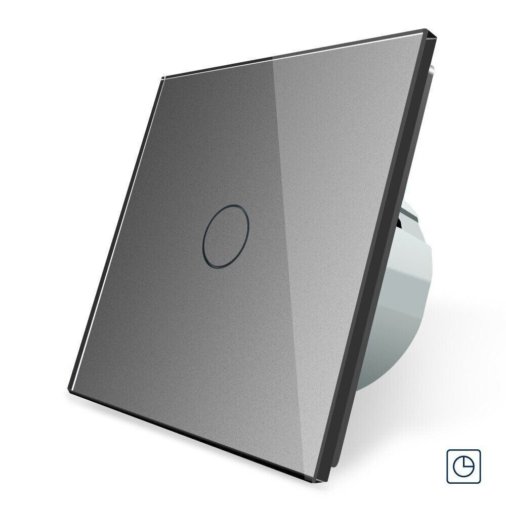 Сенсорний вимикач таймер Вимикач з реле часу Livolo сірий скло (VL-C7FC1T-2GIP) Коломыя - изображение 4