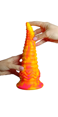Рельєфне дилдо Rattle tail Sex Aura Київ