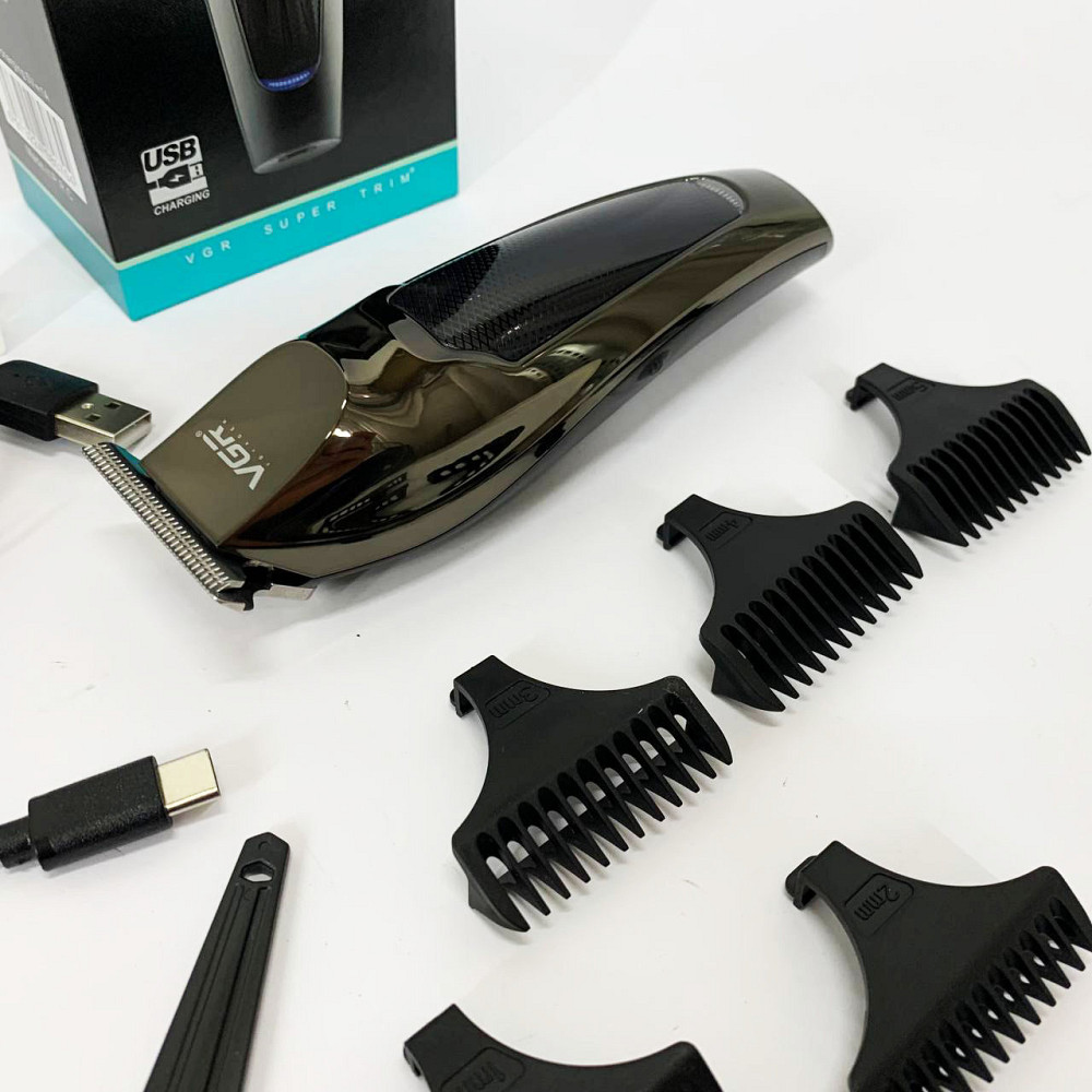 Електрична машинка тример для волосся і бороди, Професійна електрична машинка для стрижки HX-26 Львів - фото 7