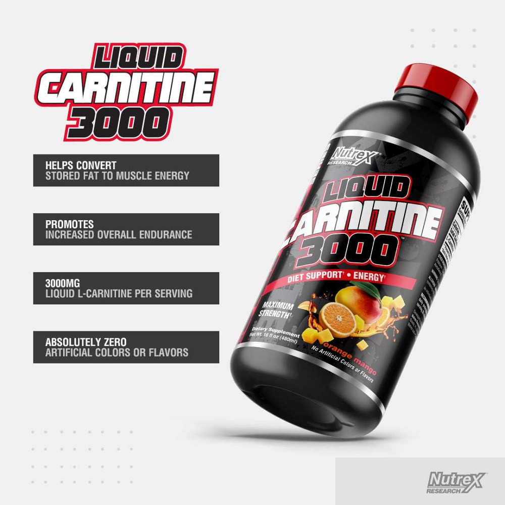 Liquid Carnitine 3000 473 ml (Orange Mango) Луцк - изображение 3