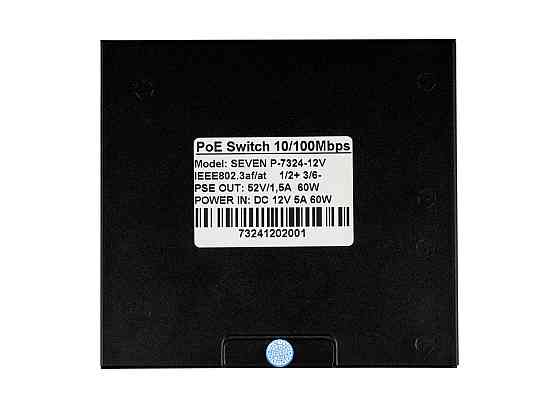 PoE коммутатор 4 порта SEVEN P-7324-12V Киев