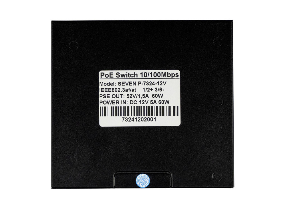 PoE коммутатор 4 порта SEVEN P-7324-12V Киев - изображение 4