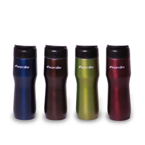 Термочашка 400мл нержавіюча сталь (мікс) KAMILLE 2050 Житомир - изображение 2