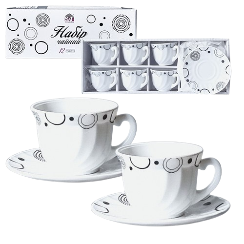 Набір чайний Абстракція 12 предметів 30055-15018 S&T Житомир - фото 1