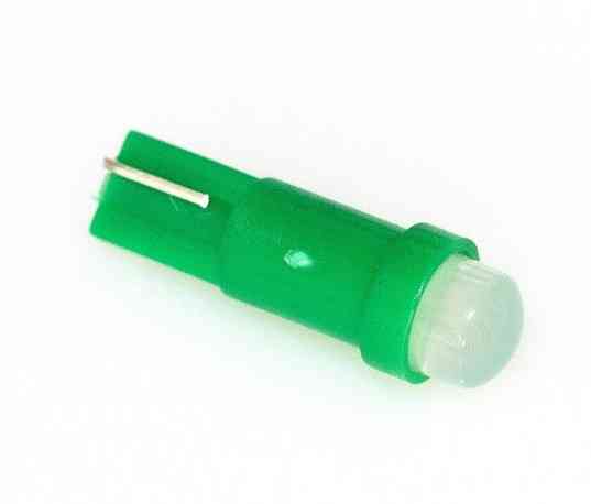 Світлодіодна лампа AllLight T5 COB (W1,2W) W2x4,6d панель приладів, кнопка GREEN 12V Харків