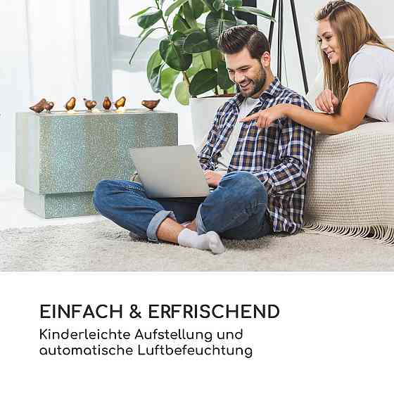 Садовый фонтан Waterbirds LED 60 x 47 x 30 см цементно-серый алюминий (Германия, читать описание) Ровно