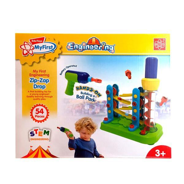 Набір для складання Edu-Toys Гірка-зигзаг з інструментами 54 деталі (JS021) Харків - фото 2