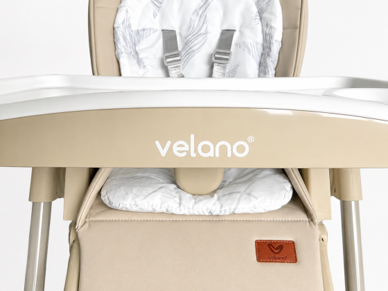 Стул детский для кормления Velano Movio (2 в 1) с функцией качели Бежевый Киев