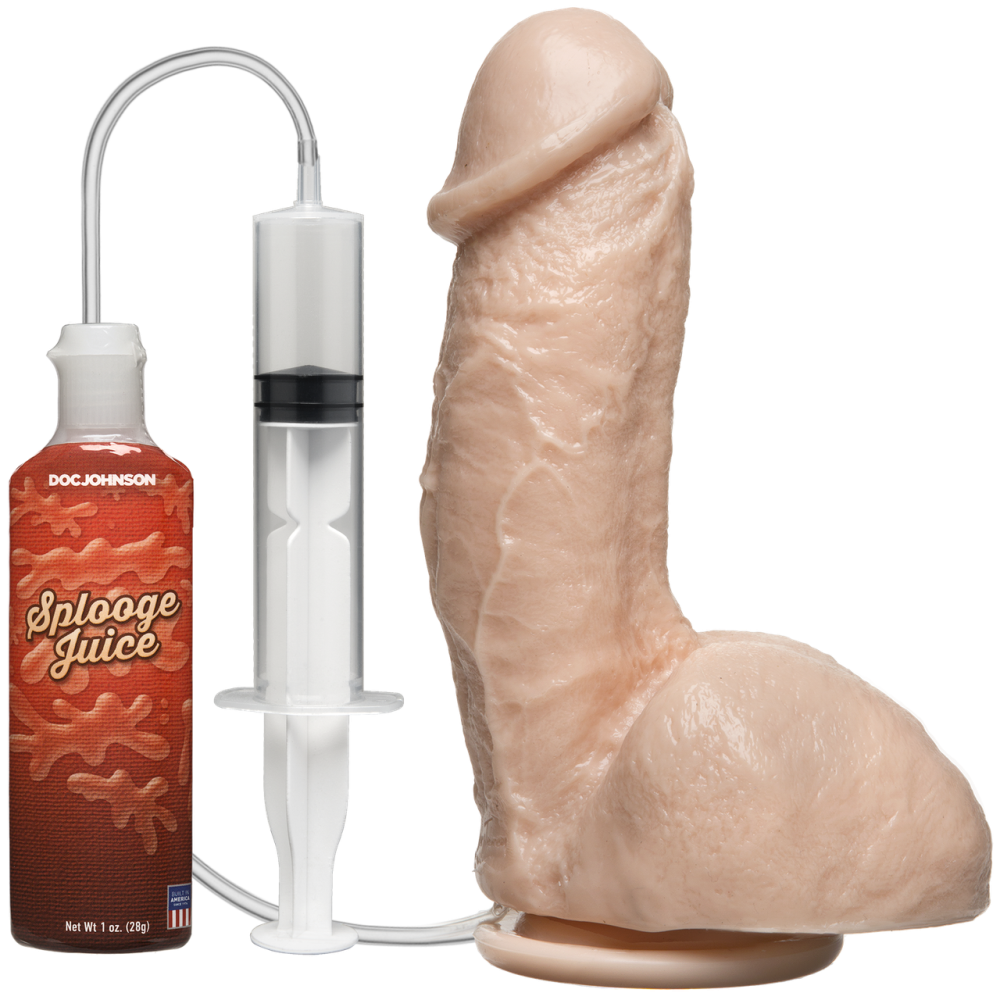 Кончающий фаллоимитатор Doc Johnson The Amazing Squirting Realistic Cock, ПВХ, диаметр 5,1см Sex Aura Киев - изображение 2