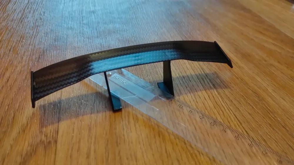 Спойлер мини на авто Чёрный , Синий , Красный, текстура карбон. Київ - фото 8