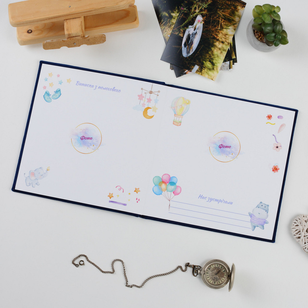 Дитяча метрика у велюровій синій обкладинці Тернополь - изображение 3