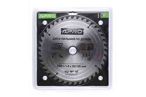 Диск пильный по дереву 230х32(30)х40Т APRO Ровно