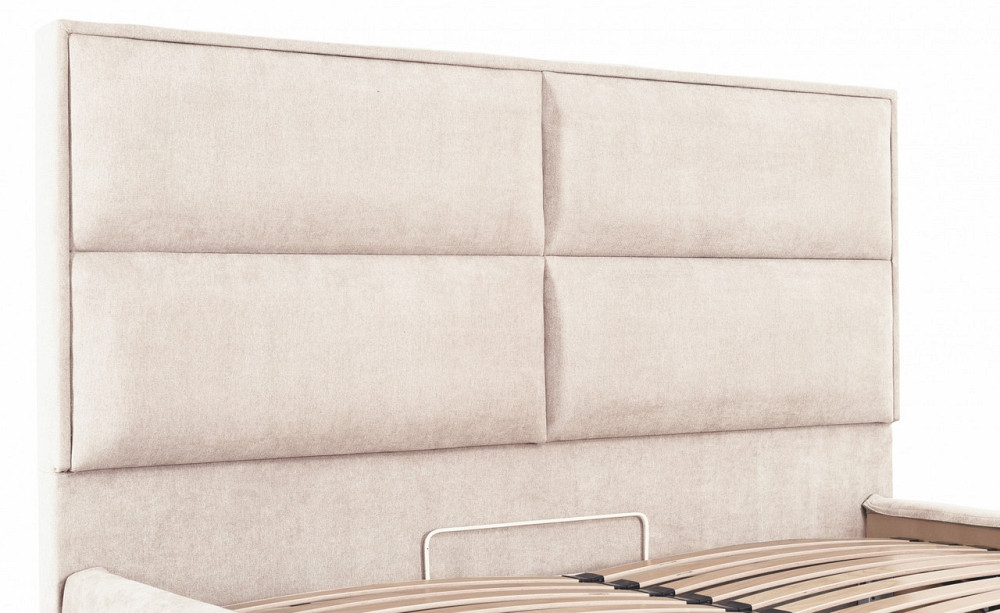 Кровать Двуспальная Sheffield Comfort 180 х 200 см Мисти Milk С подъемным механизмом и нишей для белья Бежевый Днепр - изображение 12