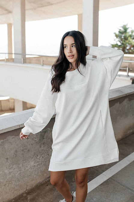 Женское спортивное оверсайз платье дабл фэйс 100% хлопок Одесса - изображение 1