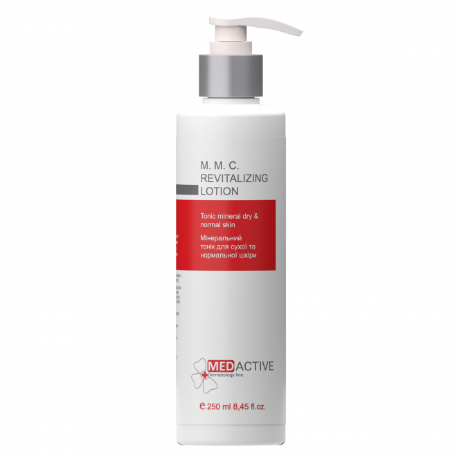 Мінеральний тонік для сухої та нормальної шкіри Medactive M.M.C. REVITALIZING LOTION tonic mineral dry,250 мл Дніпро - фото 1