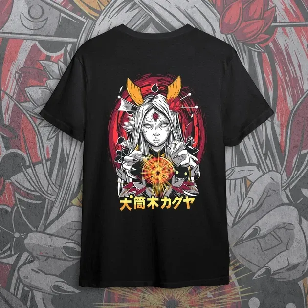 Футболка для підлітка хлопчика з принтом Наруто Кагуйя Розмір 160 Anime10506 Дніпро - фото 1