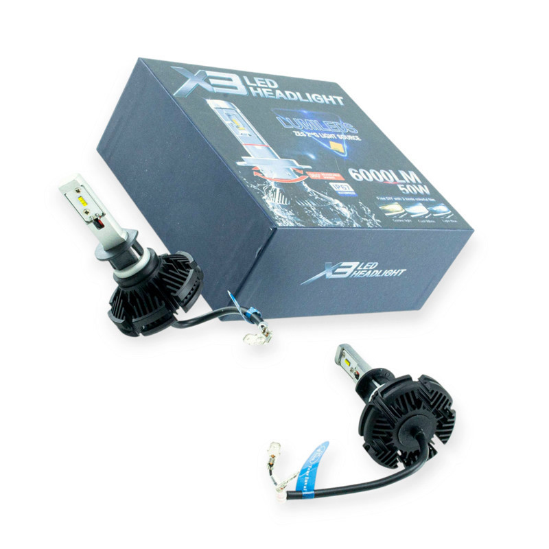 Автолампа H1 12V-24V X3 6000K 6000L 50W радиатор Optimal-L LED Мукачево - изображение 1