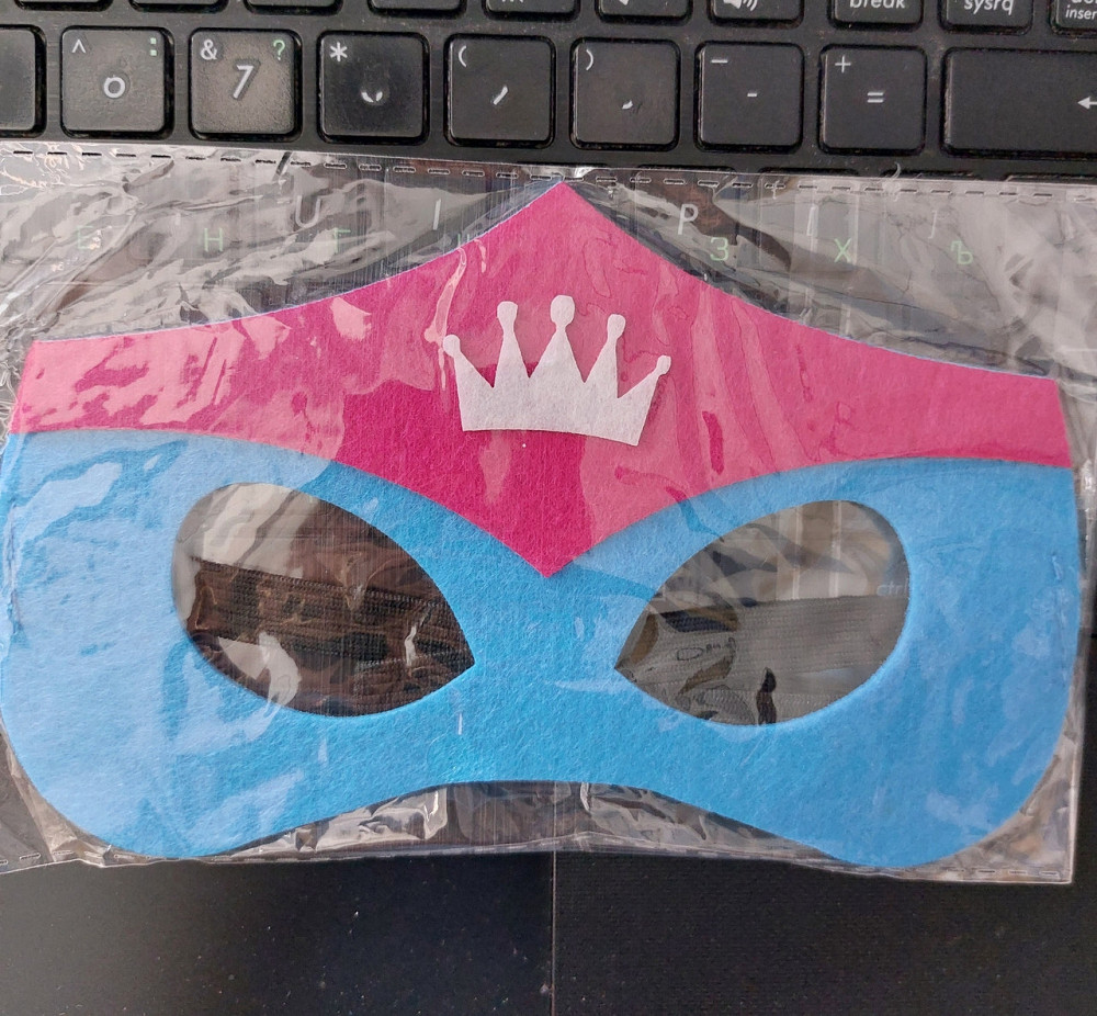 Дитяча маска з фетру Корона one size різнобарвний Київ - фото 2