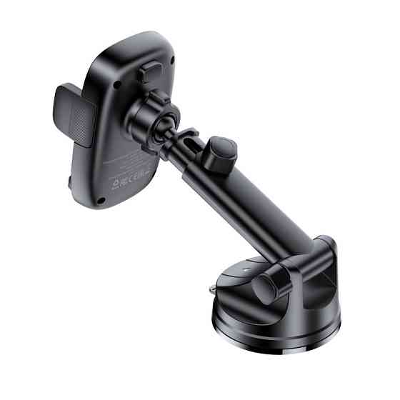 Автотримач для телефона з БЗП ACEFAST D49 press type wireless charging car holder for dashboard Black Одеса