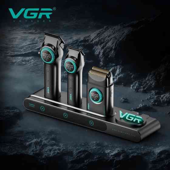 Професійний набір для барберів VGR Stepless Pro 3 in 1 BLACK PK-69 Львів