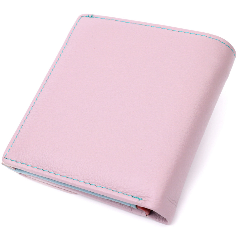 Гаманець для жінок середнього розміру з натуральної шкіри Бежевий (ST Leather) Київ - фото 6