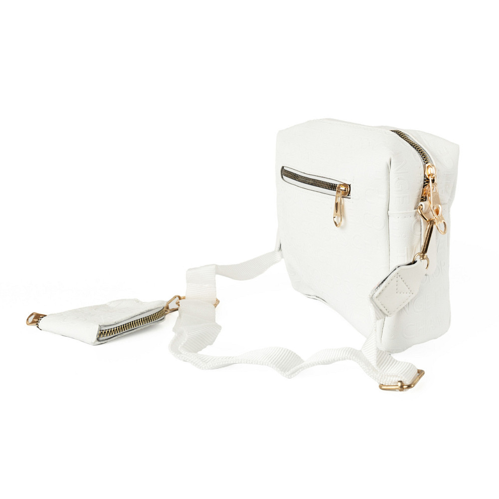 Сумка женская на молнии через плечо с плечевым ремешком и маленьким кошелечком, Белый Каменец-Подольский - изображение 2