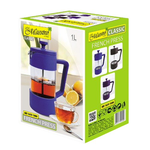 Френч-прес для каві/чаю 1000 мл MR-1659-1000 Maestro Житомир - фото 7