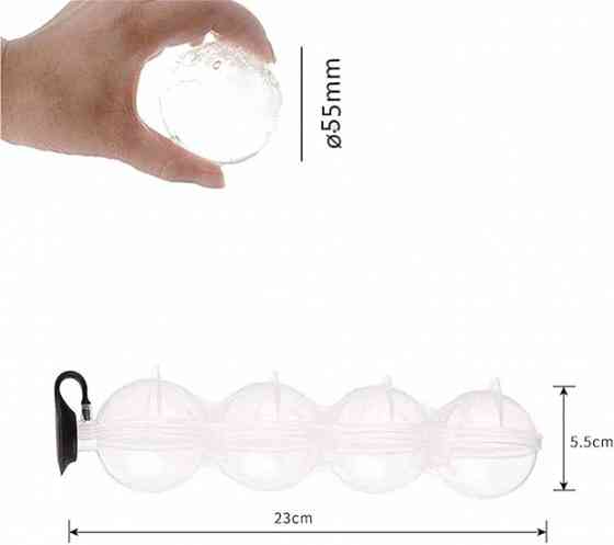 Форма для льоду Сфера 4шт діаметр кулі 5.5см Вінниця