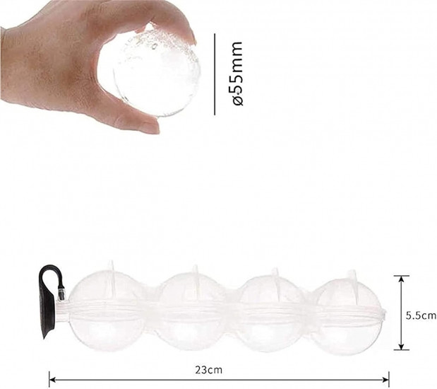 Форма для льда Сфера 4шт диаметр шара 5.5см Винница - изображение 6