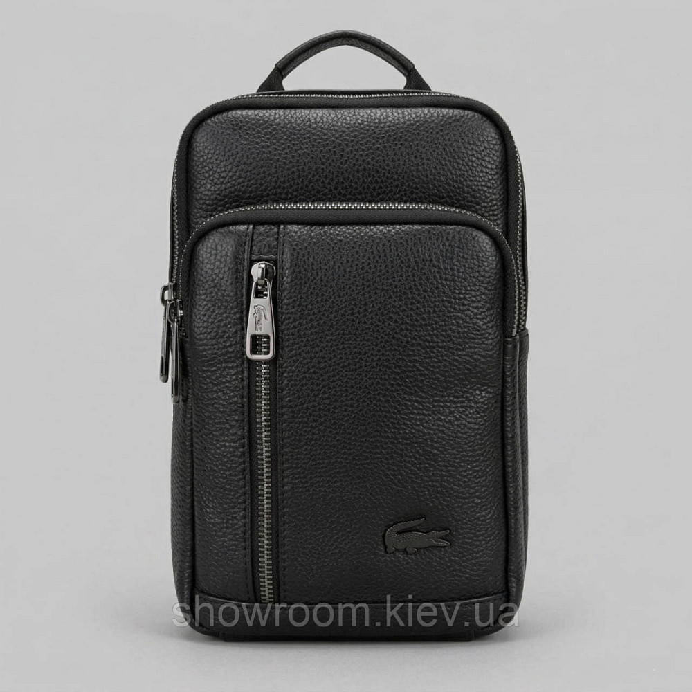 Чоловіча сумка на груди (слінг), бананка, барсетка Lacoste (0441) Київ - фото 2