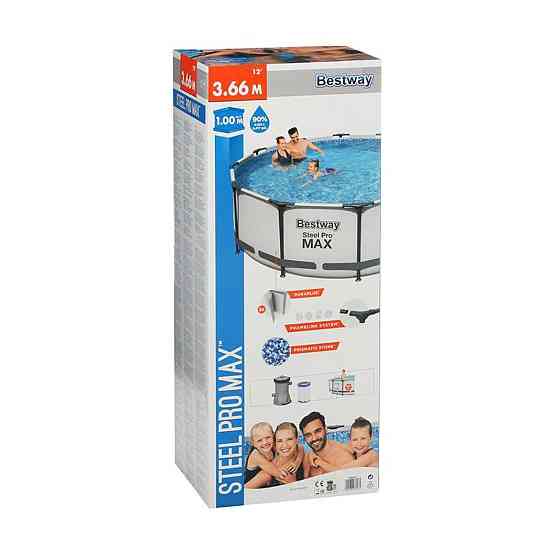 Каркасний басейн 366 х 100 см bestway 56418 ( фільтр-насос ,сходи) Київ