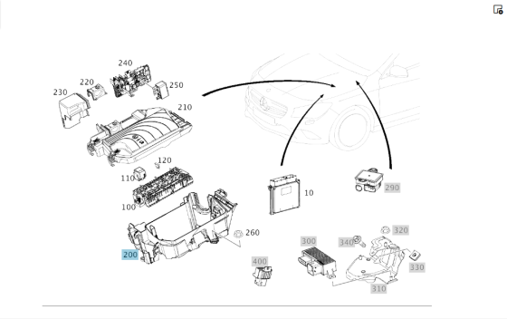 Mercedes-Benz  A2465400024 Корпус блоків запобіжників під капотом зліва CLA C117 GLA X156 A-class W176 B-class W242 B-class W246 Одеса