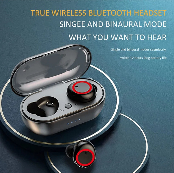 Бездротові навушники TWS Y50 Bluetooth 5.0 + DER Київ - фото 7