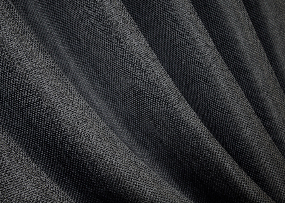 Комплект коротких штор VR-Textil Льон-блекаут Льон Мішковина № 1161ш Графітовий 130х170см 2 шт (35-0100) Київ - фото 7