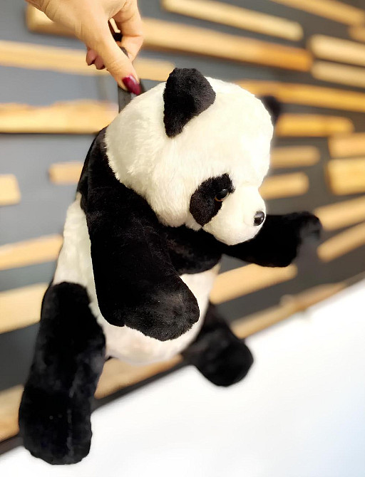 Милий, дитячий рюкзачок у вигляді панди RESTEQ, сумка панда м’який стильний рюкзак для малюків і школярів Київ - фото 7