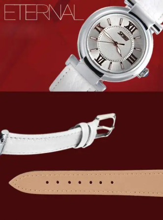 Женские классические часы Skmei 9075 Elegant (Белый) Винница - изображение 4