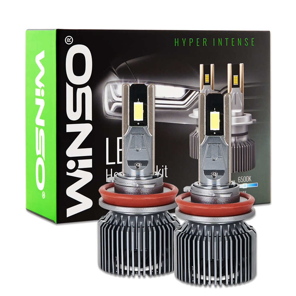 Автолампа Winso LED H8/H11/H16 12/24V 130Вт 11000Лм 6500K CSP3570 2шт Львів - фото 1