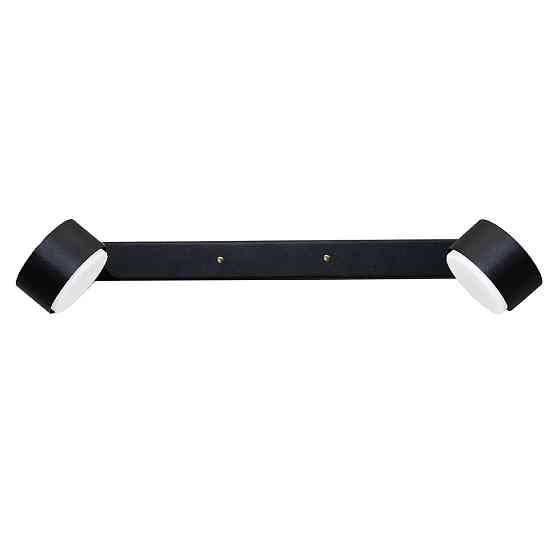 Настінний світильник MSK Electric Copter підсвічування дзеркал на два плафони GX53 NL 80400-2 BK чорний Одеса