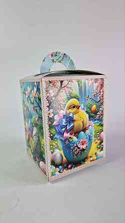 Коробка под пасхальный  Пасхи 14см *14см*18,7см  (400грм) №1  (1 шт) Харьков