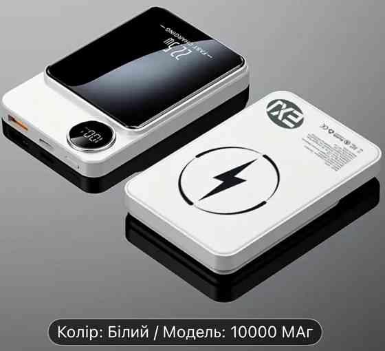 Павербанк без проводной компактный. Киев