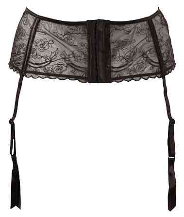 Пояс для панчіх - 2340011 Cottelli Collection Suspender Belt - black S Sex Aura Київ