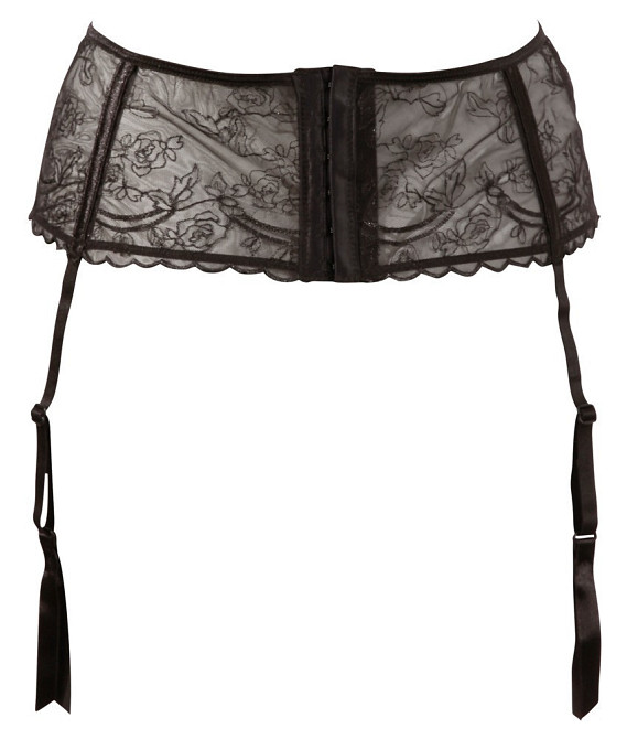 Пояс для панчіх - 2340011 Cottelli Collection Suspender Belt - black S Sex Aura Київ - фото 5