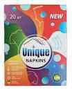 Серветки відловоювачі кольору (20 шт) unique napkins Київ