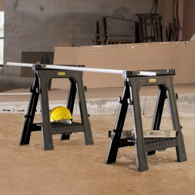 Верстак Stanley козлы складные 2 шт., 693x105x815 мм, мак 454 кг (STST1-70713) Винница - изображение 2