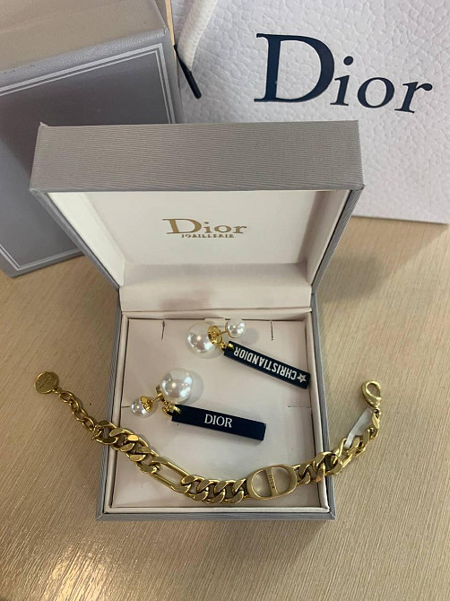 Діор набір сережки та браслет/ Dior Одеса - фото 1