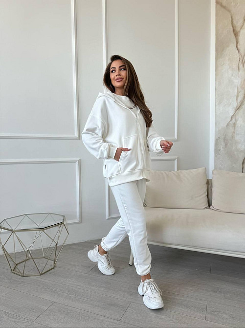 Женский прогулочный костюм тройка: кофта майка и штаны турецкая петля пенье + турецкая рибана Одесса - изображение 7