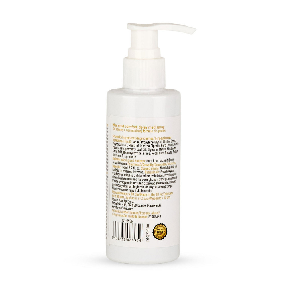 Гель-пролонгатор для чоловіків MyLove Men Stud Comfort Delay Med Gel 150 мл Sex Aura Київ - фото 2