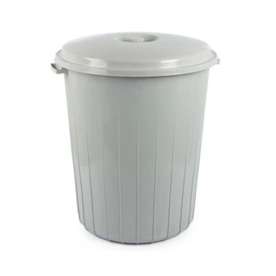 Контейнер для сміття Горизонт 54.5 x 48.5 см Металік 65 л (гор-02043/металік) Вінниця - фото 1