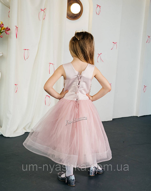 Детское нарядное пудровое платье 122-134 Кривой Рог - изображение 2